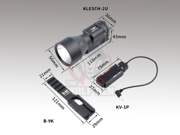 Wadsn Zenitco Klesch-2U Flashlight - Imagen 2