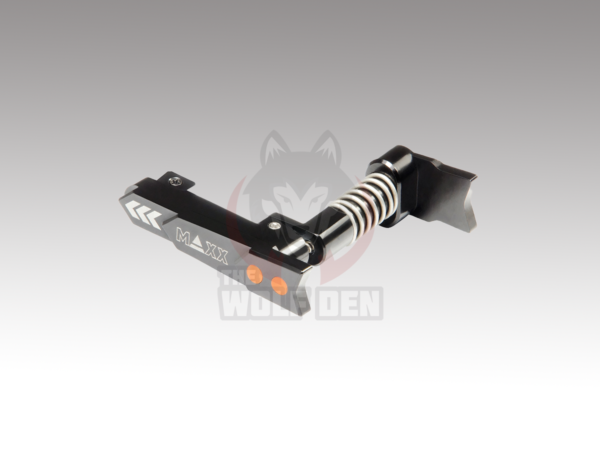 Maxx Model CNC Aluminum Advanced Magazine Release (Model: Style A / Black) - Imagen 3