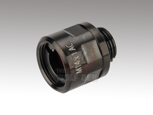 CowCow Technology CNC Stainless Steel Threaded Suppressor Adapter for TM Pistol Barrels (Color: Black)