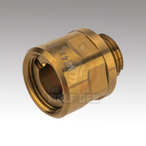 CowCow Technology CNC Stainless Steel Threaded Suppressor Adapter for TM Pistol Barrels (Color: Gold)