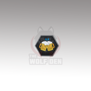 Evike Parche «Operator Profile PVC Hex Patch» Emoji Series (Cheers to Beers)