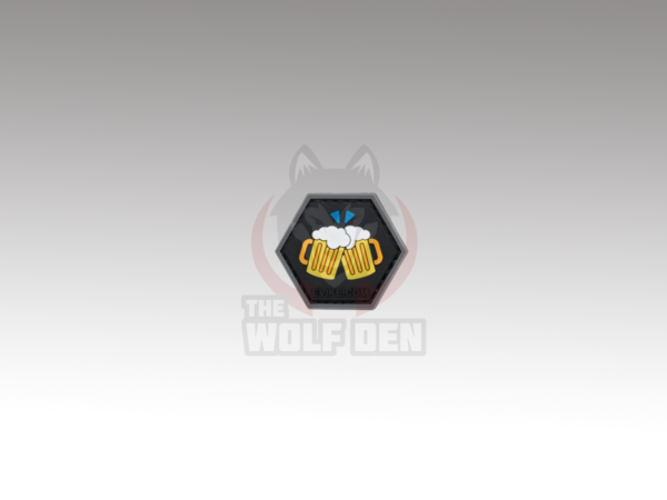Evike Parche "Operator Profile PVC Hex Patch" Emoji Series (Cheers to Beers)