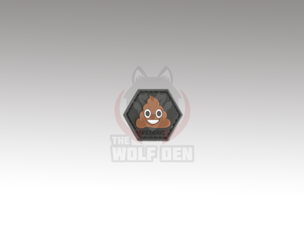 Evike Parche "Operator Profile PVC Hex Patch" Emoji Series (Poo)