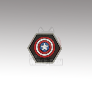 Evike Parche «Operator Profile PVC Hex Patch» Comics Series 1 (Captain America – Red)