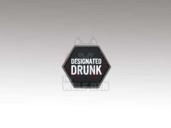 Evike Parche "Operator Profile PVC Hex Patch" Catchphrase Series 6 (Designated Drunk)