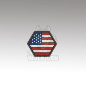 Evike Parche «Operator Profile PVC Hex Patch» American Flag Series (Full Color)