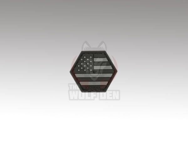 Evike Parche "Operator Profile PVC Hex Patch" American Flag Series (SWAT)