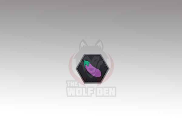Evike Parche "Operator Profile PVC Hex Patch" Emoji Series (Eggplant)