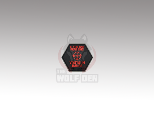 Evike Parche "Operator Profile PVC Hex Patch" Catchphrase Series 4 (In Range)