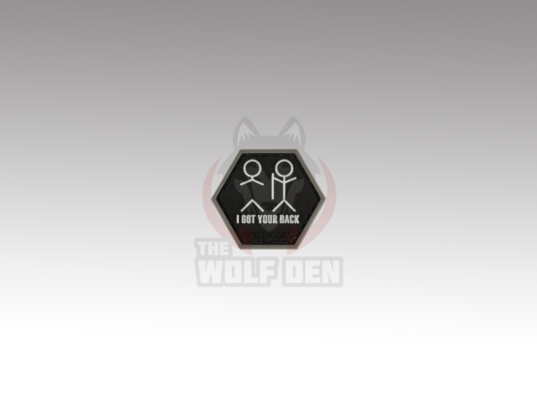 Evike Parche "Operator Profile PVC Hex Patch" Catchphrase Series 1 (I Got Your Back)