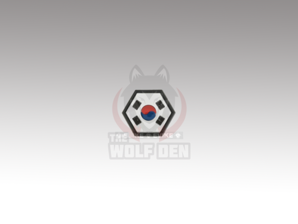 Evike Parche "Operator Profile PVC Hex Patch" Flag Series (Korea)