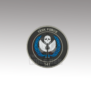 Evike Parche «Task Force 141» PVC Morale Patch – Black