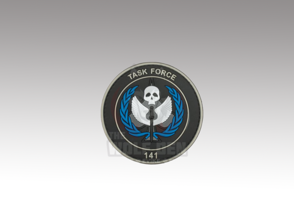 Evike Parche "Task Force 141" PVC Morale Patch - Black