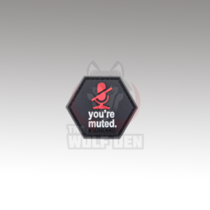 Evike Parche «Operator Profile PVC Hex Patch» (You’re Muted)