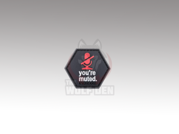 Evike Parche "Operator Profile PVC Hex Patch" (You're Muted)