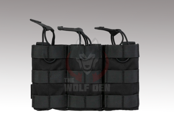 EmersonGear Modular Triple Open Top Magazine Pouch - Porta Cargador Triple - Negro [EM6355BK]