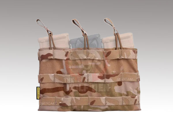 EmersonGear 5.56 Triple Open Top Magazine Pouch - Porta Cargador Triple - Multicam Arid [EM6356MCAD]