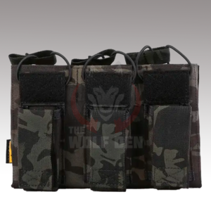 EmersonGear 5.56&Pistol Triple Open Top Magazine – Porta Cargador Triple – Multicam Black [EM6363MCBK]
