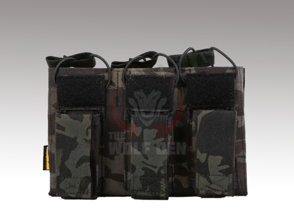 EmersonGear 5.56&Pistol Triple Open Top Magazine - Porta Cargador Triple - Multicam Black [EM6363MCBK]