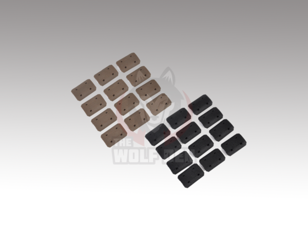 Wadsn M-LOK Type 2 Rail Covers (12 pieces) - Cubrerieles - Negro / Arena [MP02028]
