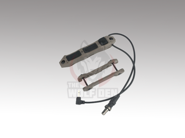 Wadsn Tactical Augmented Dual Function Tape Switch With Lock (SF&2.5MM) - Interruptor Remoto - Arena [WD07004-DE] - Imagen 4