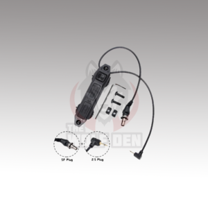 Wadsn Tactical Augmented Dual Function Tape Switch With Lock (SF&2.5MM) – Interruptor Remoto – Negro [WD07004-BK]