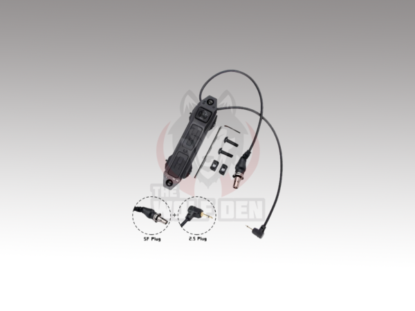 Wadsn Tactical Augmented Dual Function Tape Switch With Lock (SF&2.5MM) - Interruptor Remoto - Negro [WD07004-BK] - Imagen 2