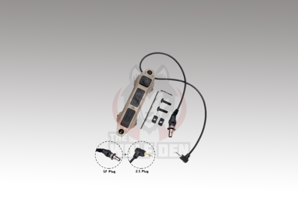 Wadsn Tactical Augmented Dual Function Tape Switch With Lock (SF&2.5MM) - Interruptor Remoto - Arena [WD07004-DE] - Imagen 2