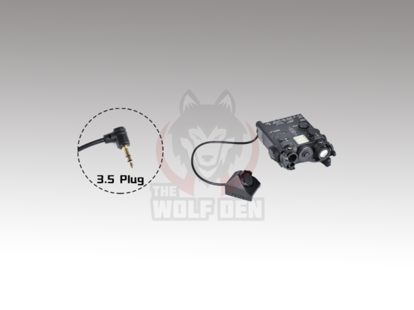 Wadsn UT Hot Button-Picatinny Rail Mount (3.5MM Modlite Plug) - Interruptor Remoto - Negro [WD07012-BK] - Imagen 3