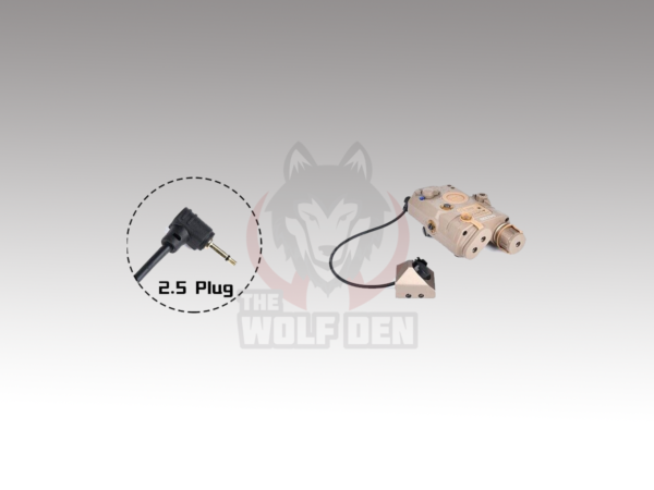 Wadsn UT Hot Button-Picatinny Rail Mount (2.5MM Modlite Plug) - Interruptor Remoto - Negro [WD07011-BK] - Imagen 3