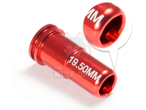 Maxx Model CNC Aluminum Double O-Ring Air Seal Nozzle For Airsoft AEG Series (Length: 19.50mm) - Imagen 3