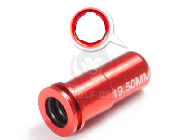 Maxx Model CNC Aluminum Double O-Ring Air Seal Nozzle For Airsoft AEG Series (Length: 19.50mm) - Imagen 2