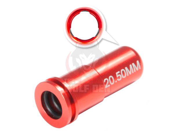 Maxx Model CNC Aluminum Double O-Ring Air Seal Nozzle For Airsoft AEG Series (Length: 20.50mm) - Imagen 2