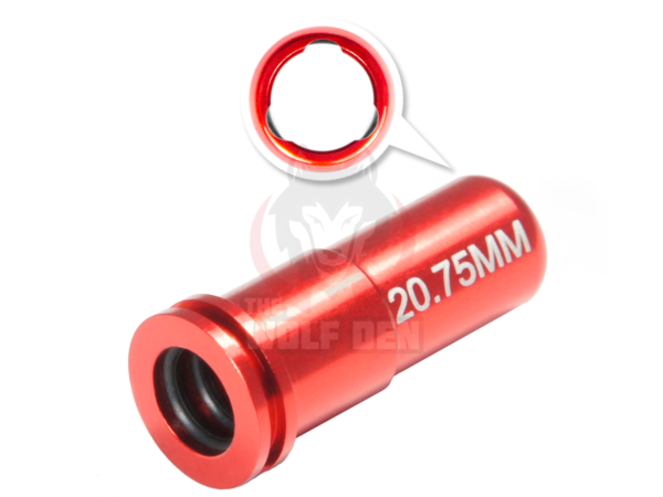 Maxx Model CNC Aluminum Double O-Ring Air Seal Nozzle For Airsoft AEG Series (Length: 20.75mm) - Imagen 2