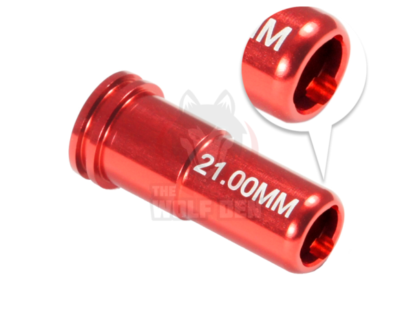 Maxx Model CNC Aluminum Double O-Ring Air Seal Nozzle For Airsoft AEG Series (Length: 21.00mm) - Imagen 3