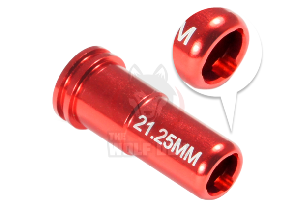 Maxx Model CNC Aluminum Double O-Ring Air Seal Nozzle For Airsoft AEG Series (Length: 21.25mm) - Imagen 3