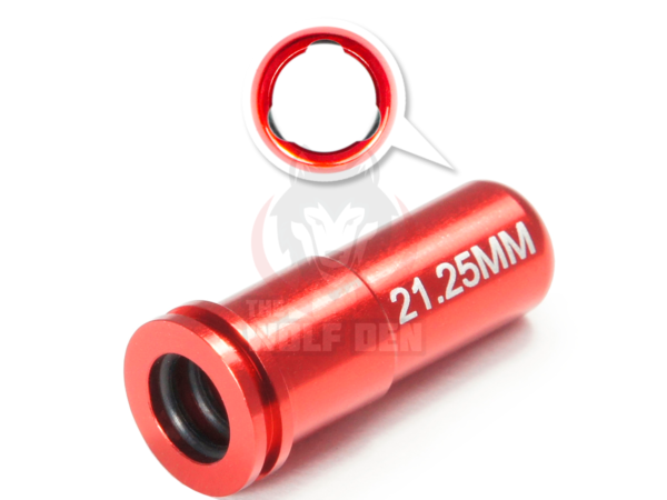Maxx Model CNC Aluminum Double O-Ring Air Seal Nozzle For Airsoft AEG Series (Length: 21.25mm) - Imagen 2