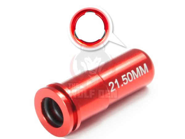 Maxx Model CNC Aluminum Double O-Ring Air Seal Nozzle For Airsoft AEG Series (Length: 21.50mm) - Imagen 2