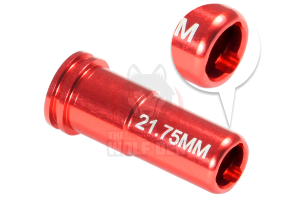 Maxx Model CNC Aluminum Double O-Ring Air Seal Nozzle For Airsoft AEG Series (Length: 21.75mm) - Imagen 3