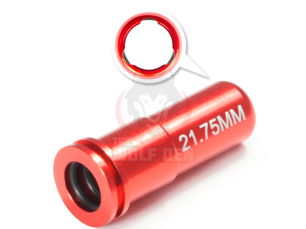 Maxx Model CNC Aluminum Double O-Ring Air Seal Nozzle For Airsoft AEG Series (Length: 21.75mm) - Imagen 2