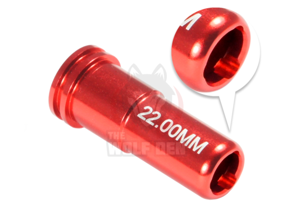 Maxx Model CNC Aluminum Double O-Ring Air Seal Nozzle For Airsoft AEG Series (Length: 22.00mm) - Imagen 3