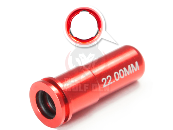 Maxx Model CNC Aluminum Double O-Ring Air Seal Nozzle For Airsoft AEG Series (Length: 22.00mm) - Imagen 2