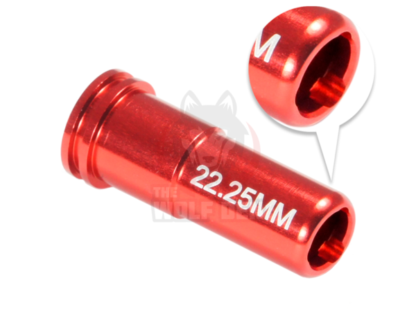Maxx Model CNC Aluminum Double O-Ring Air Seal Nozzle For Airsoft AEG Series (Length: 22.25mm) - Imagen 3