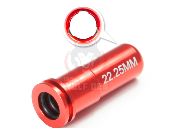 Maxx Model CNC Aluminum Double O-Ring Air Seal Nozzle For Airsoft AEG Series (Length: 22.25mm) - Imagen 2