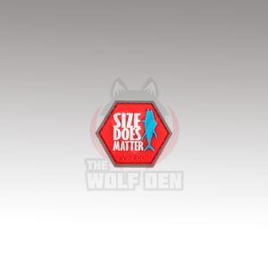 Evike Parche «Operator Profile PVC Hex Patch» Fishing Series 1 (Size Does Matter)