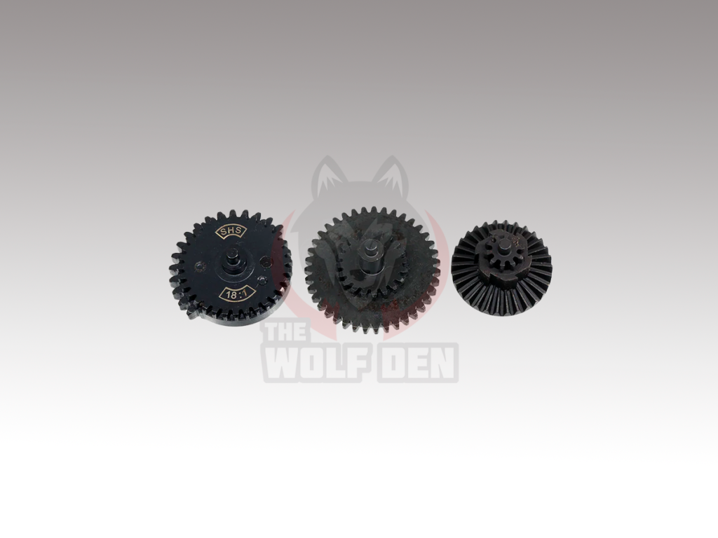 SHS 18:1 Steel Gear Set - High Torque V2/V3 Gearbox Upgrade For Airsoft