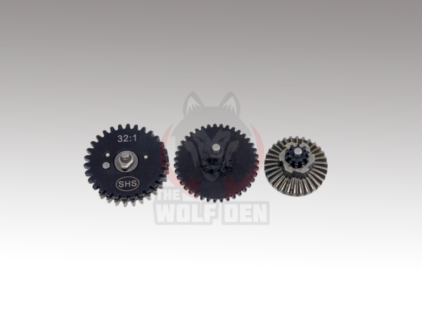 SHS CNC Steel Gear Set For Tokyo Marui Spec Airsoft AEG Gearboxes - Engranajes CNC (Type: 32:1 Super High Torque)