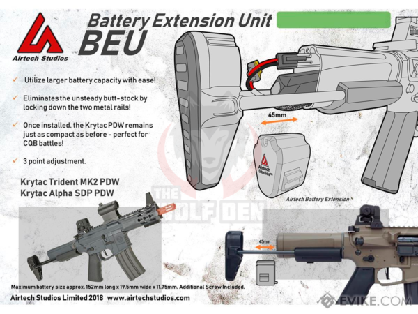 Airtech Studios VFC Avalon PDW Series Battery Extension Unit - Imagen 3