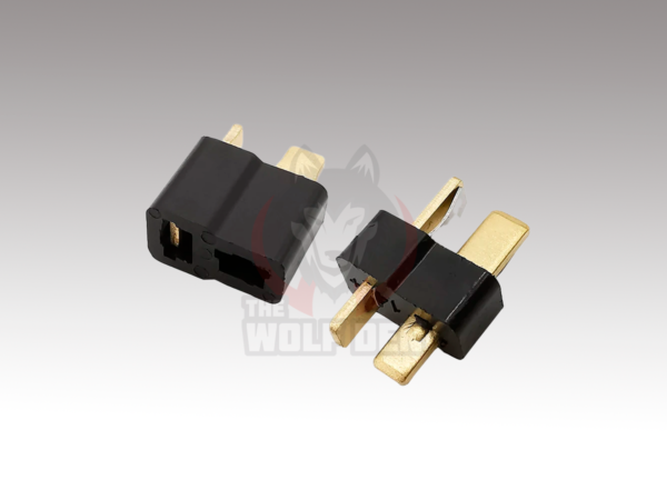 Juego Fichas Conector Dean Micro T - Hembra + Macho (Negro)