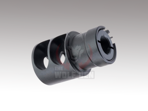 Avengers DTK-2 24mm Positive Muzzle Brake w/ 14mm Negative Thread Adapter - Imagen 2